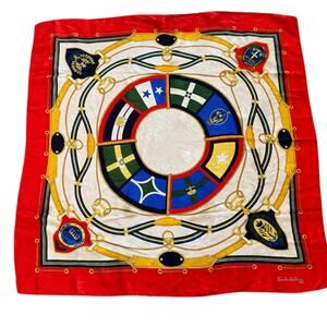 Sorelle Fontana Roma Vintage Yacht Club Italiano Nautical Themed Scarf